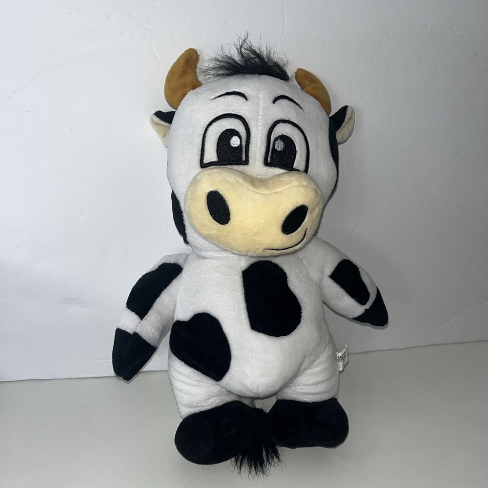 Impact Cow Black & White Plush 14”